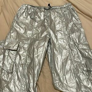 Silver Cargo Pants